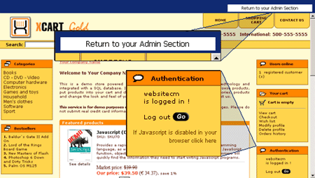 Admin Customer Login - Admin