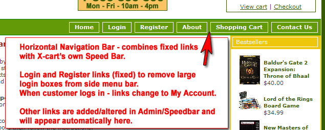 Features - Horizontal Nav