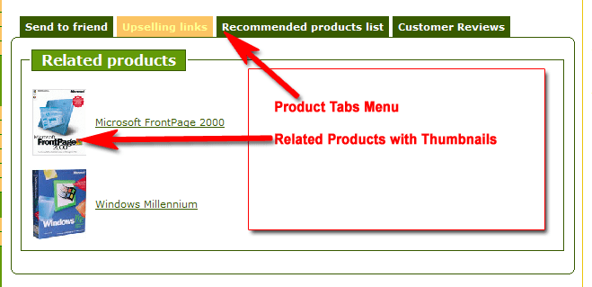 Features - Product Tabs and Related Products